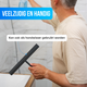 Avalo Vloertrekker met Steel - Luxe Vloerwisser - Aluminium Trekker Douche - Douche Wisser - Badkamer - Zwart - 136x40 CM