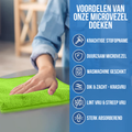 Avalo Microvezeldoekjes - 12 Stuks 30 x 30 cm - Wasbaar - Schoonmaakdoekjes - Schoonmaak / Auto