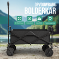 Avalo Bolderkar - Opvouwbaar - Tot 90KG - 80x47x49 CM - 80L - 360º Wielen - Zwart