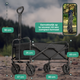 Avalo Bolderkar - Opvouwbaar - Tot 90KG - 80x47x49 CM - 80L - 360º Wielen - Zwart