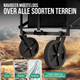 Avalo Bolderkar - Opvouwbaar - Tot 90KG - 80x47x49 CM - 80L - 360º Wielen - Zwart