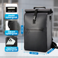 Avalo Fietstas - Rugzak/Schoudertas/Fietstas - 25L - Waterdicht - Zwart - Enkele Fietstas Voor Alle Fietsen - Fietstassen Voor Electrische Fietsen
