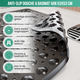 Avalo Badmat / Antislipmat Douche - 53x53CM - Zwart - Met Zuignappen - Douchemat Antislip voor Douche - Badkamermat
