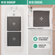 Avalo Badmat / Antislipmat Douche - 53x53CM - Zwart - Met Zuignappen - Douchemat Antislip voor Douche - Badkamermat