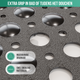 Avalo Badmat / Antislipmat Douche - 53x53CM - Zwart - Met Zuignappen - Douchemat Antislip voor Douche - Badkamermat