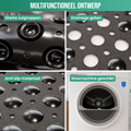 Avalo Badmat / Antislipmat Douche - 53x53CM - Zwart - Met Zuignappen - Douchemat Antislip voor Douche - Badkamermat