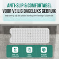 Avalo Badmat / Antislipmat Douche - 100x40CM - Wit - Met Zuignappen - Douchemat Antislip voor Douche - Badkamermat