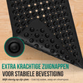 Avalo Badmat / Antislipmat Douche - 100x40CM - Zwart - Met Zuignappen - Douchemat Antislip voor Douche - Badkamermat