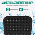 Avalo Badmat / Antislipmat Douche - 100x40CM - Zwart - Met Zuignappen - Douchemat Antislip voor Douche - Badkamermat
