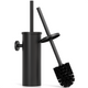 Avalo Toiletborstel Met Houder - Hangend - RVS Zwart - WC Borstel Met Houder