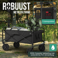 Avalo Bolderkar XL - Opvouwbaar - Tot 110KG - 91x51x103 CM - 120L - 360º Wielen - Zwart
