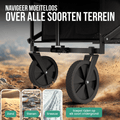 Avalo Bolderkar XL - Opvouwbaar - Tot 110KG - 91x51x103 CM - 120L - 360º Wielen - Zwart