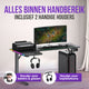 Avalo Gaming Bureau - 160x100x75 CM - L Vormig Hoekbureau - Game Desk Met LED Verlichting - Tafel - Zwart