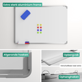 Avalo Whiteboard 60x90 cm - 14 in 1 set - Whiteboard Magnetisch inclusief Markers, Magneten & Wisser