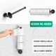 Avalo Toiletaccessoireset Zwart 4-delig - Luxe Toilet Set - Toiletborstel met Houder / Toiletrolhouder / Reserverolhouder / Handdoekhaak - Incl. Bevestigingsmateriaal