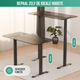 Avalo Bureauonderstel Elektrisch Verstelbaar - Zit Sta Bureau Elektrisch - Elektrisch Bureau Frame - Geschikt Voor Bureaublad 60-80 x 100-160cm