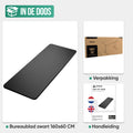 Avalo Bureaublad Los 160x60cm - Zwart - Tafelblad - Blad Elektrisch Bureau