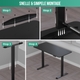 Avalo Zit Sta Bureau Elektrisch Verstelbaar - 140x60 CM - Zwart - Elektrisch Bureau