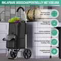 Avalo Boodschappentrolley met Koelvak - Opvouwbaar - Afneembare Boodschappentas - Boodschappenwagen