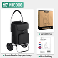 Avalo Boodschappentrolley met Koelvak - Opvouwbaar - Afneembare Boodschappentas - Boodschappenwagen