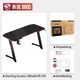 Avalo Gaming Bureau - 120x60x75 CM - Game Desk - Tafel - Zwart