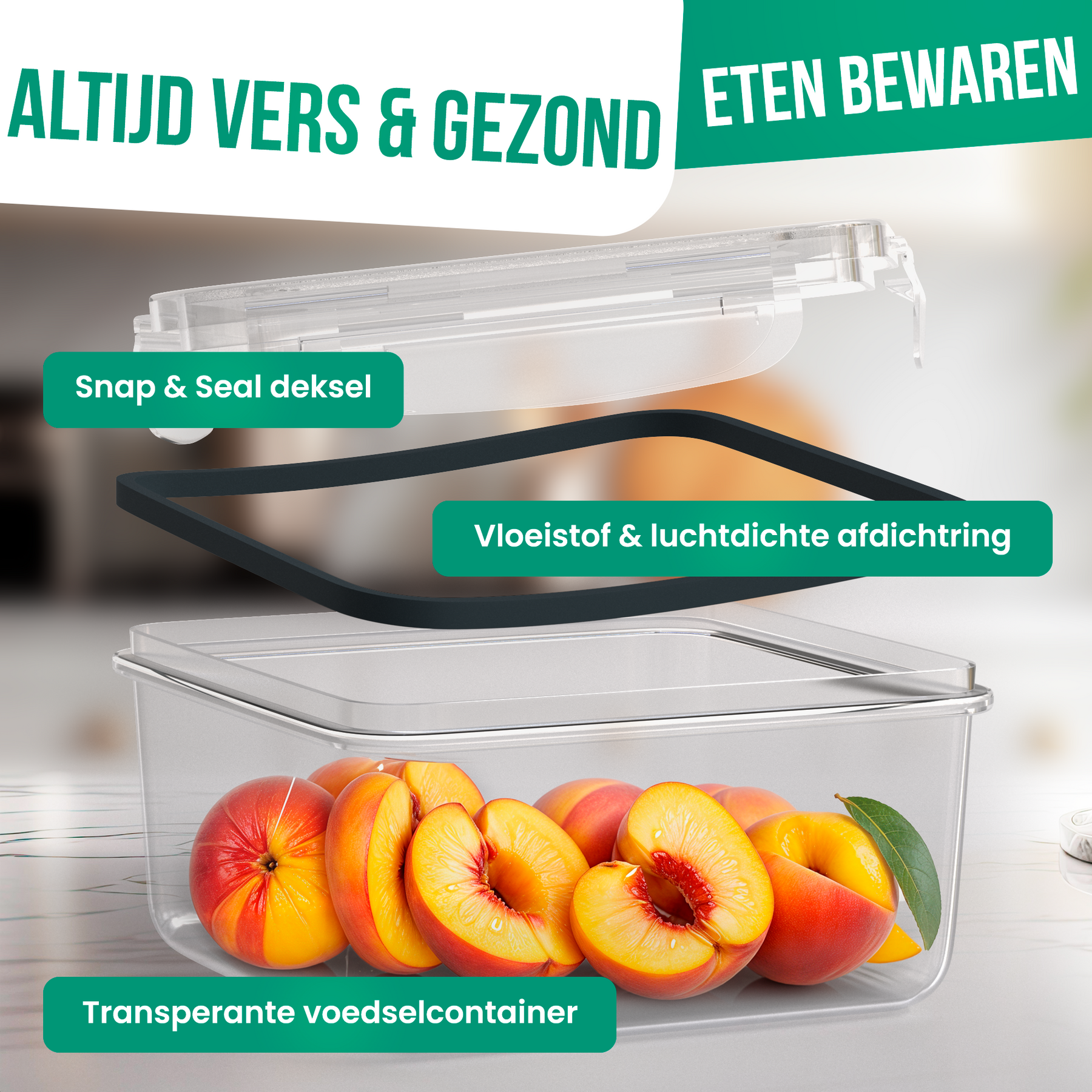 Avalo Vershoudbakjes - Meal Prep Bakjes - Plastic Diepvries Bakjes - Met Deksel - 30 Delige set - BPA Vrije Magnetronbakjes