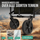 Avalo Bolderkar - Opvouwbaar - Tot 90KG - 80x47x49 CM - 80L - 360º Wielen - Groen