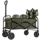 Avalo Bolderkar XL - Opvouwbaar - Tot 110KG - 91x51x103 CM - 120L - 360º Wielen - Groen