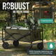 Avalo Bolderkar XL - Opvouwbaar - Tot 110KG - 91x51x103 CM - 120L - 360º Wielen - Groen
