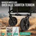Avalo Bolderkar XL - Opvouwbaar - Tot 110KG - 91x51x103 CM - 120L - 360º Wielen - Groen