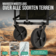 Avalo Bolderkar XL - Opvouwbaar - Tot 110KG - 91x51x103 CM - 120L - 360º Wielen - Groen