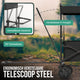Avalo Bolderkar Met Dak XL - Opvouwbaar - Tot 110KG - 97x60x105 CM - 120L - 360º Wielen - Zwart
