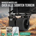Avalo Bolderkar Met Dak XL - Opvouwbaar - Tot 110KG - 97x60x105 CM - 120L - 360º Wielen - Zwart