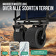 Avalo Bolderkar Met Dak XL - Opvouwbaar - Tot 110KG - 97x60x105 CM - 120L - 360º Wielen - Blauw
