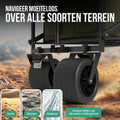 Avalo Bolderkar Met Dak XL - Opvouwbaar - Tot 110KG - 97x60x105 CM - 120L - 360º Wielen - Groen
