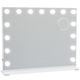 Avalo - Make Up Spiegel Met Verlichting - 56x44 CM - Hollywood Spiegel - Spiegel Met Verlichting - Make Up Spiegel - 3 Dimbare Lichtstanden - 10x Vergroting - Ingebouwde USB Lader