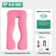 Avalo Zwangerschapskussen XXL 280 cm - U-Vorm Zijslaapkussen - Ergonomisch Body Pillow - Voedingskussen & Lichaamskussen voor Zwangere Vrouwen - Roze