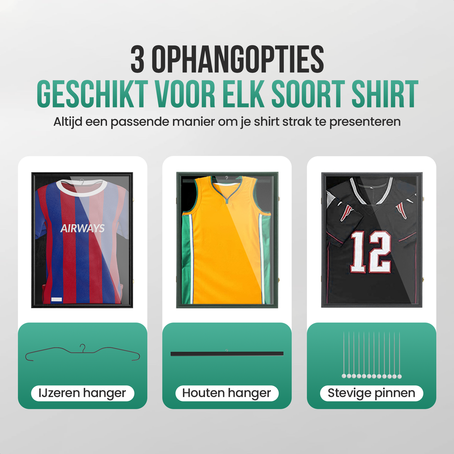 Avalo Wissellijst 80x60 cm Zwart - Diepe Fotolijst Box Frame - Geschikt voor Voetbal Shirt Inlijsten - Openklapbaar