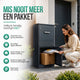 Avalo Pakketbrievenbus - Pakketkluis voor Buiten - Pakketbox Antraciet - Afsluitbaar met Slot - Wandmontage of Vrijstaand