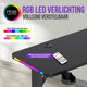 Avalo Gaming Bureau - 160x100x75 CM - L Vormig Hoekbureau - Game Desk Met LED Verlichting - Tafel - Zwart - Hoek Rechts