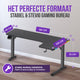 Avalo Gaming Bureau - 160x100x75 CM - L Vormig Hoekbureau - Game Desk Met LED Verlichting - Tafel - Zwart - Hoek Rechts