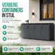 Avalo Kliko Ombouw 4 Vaks - Containerombouw voor 4 Containers - Afvalcontainer Ombouw Metaal - Antraciet 7016 Containerberging