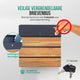 Avalo Brievenbus Antraciet Met Houtlook RVS - Met Krantenvak en Slot - Incl. Montagemateriaal & 2 Sleutels