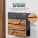 Avalo Brievenbus Antraciet Met Houtlook RVS - Met Krantenvak en Slot - Incl. Montagemateriaal & 2 Sleutels