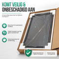 Avalo Wissellijst Hout - Inlijsten Voetbal Shirt - 3D Box Frame - 90x70 CM - Zwart - Diepe fotolijst - Shirt Inlijsten In Fotolijstje