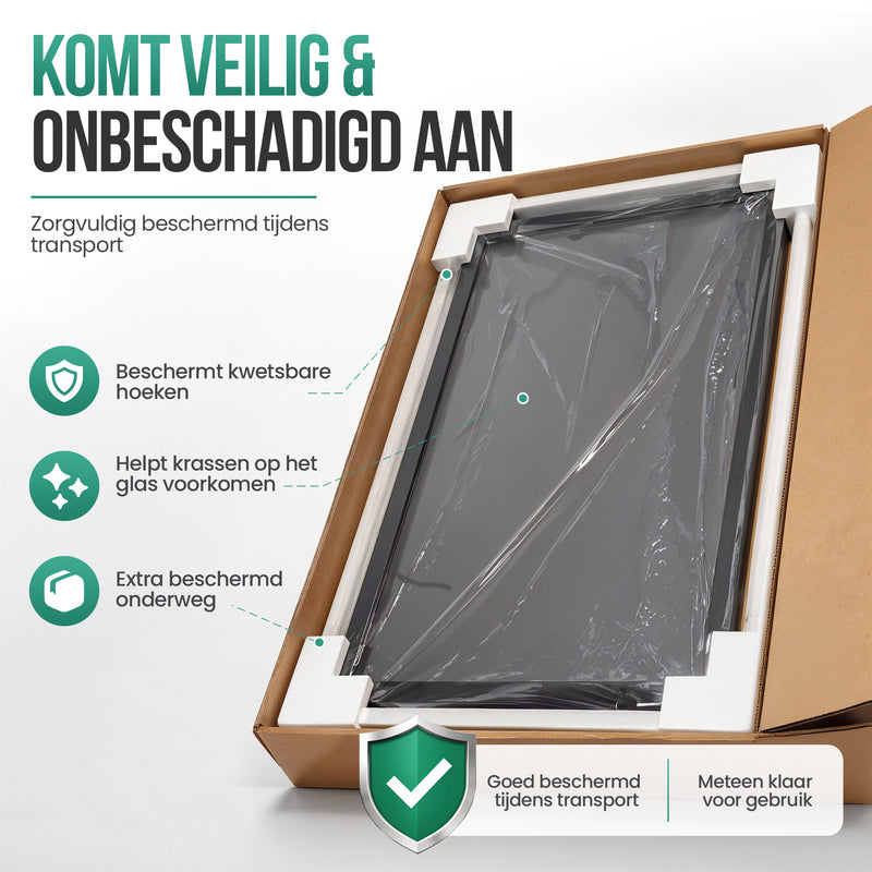 Avalo Wissellijst Hout - Inlijsten Voetbal Shirt - 3D Box Frame - 90x70 CM - Zwart - Diepe fotolijst - Shirt Inlijsten In Fotolijstje