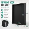 Avalo Wissellijst Hout - Inlijsten Voetbal Shirt - 3D Box Frame - 90x70 CM - Zwart - Diepe fotolijst - Shirt Inlijsten In Fotolijstje