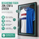 Avalo Wissellijst Hout - Inlijsten Voetbal Shirt - 3D Box Frame - 90x70 CM - Zwart - Diepe fotolijst - Shirt Inlijsten In Fotolijstje