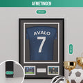 Avalo Wissellijst Aluminium - Inlijsten Voetbal Shirt - 3D Box Frame - 90x70 CM - Zwart - Diepe fotolijst - Shirt Inlijsten In Fotolijstje