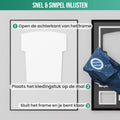 Avalo Wissellijst Aluminium - Inlijsten Voetbal Shirt - 3D Box Frame - 90x70 CM - Zwart - Diepe fotolijst - Shirt Inlijsten In Fotolijstje